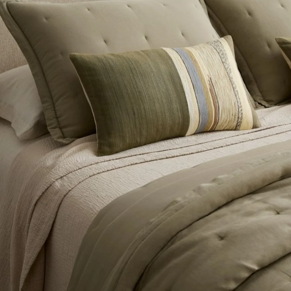 West Elm Signature Tencel Linen Sheet Set, Queen, Sand, Retail $249.00 USD